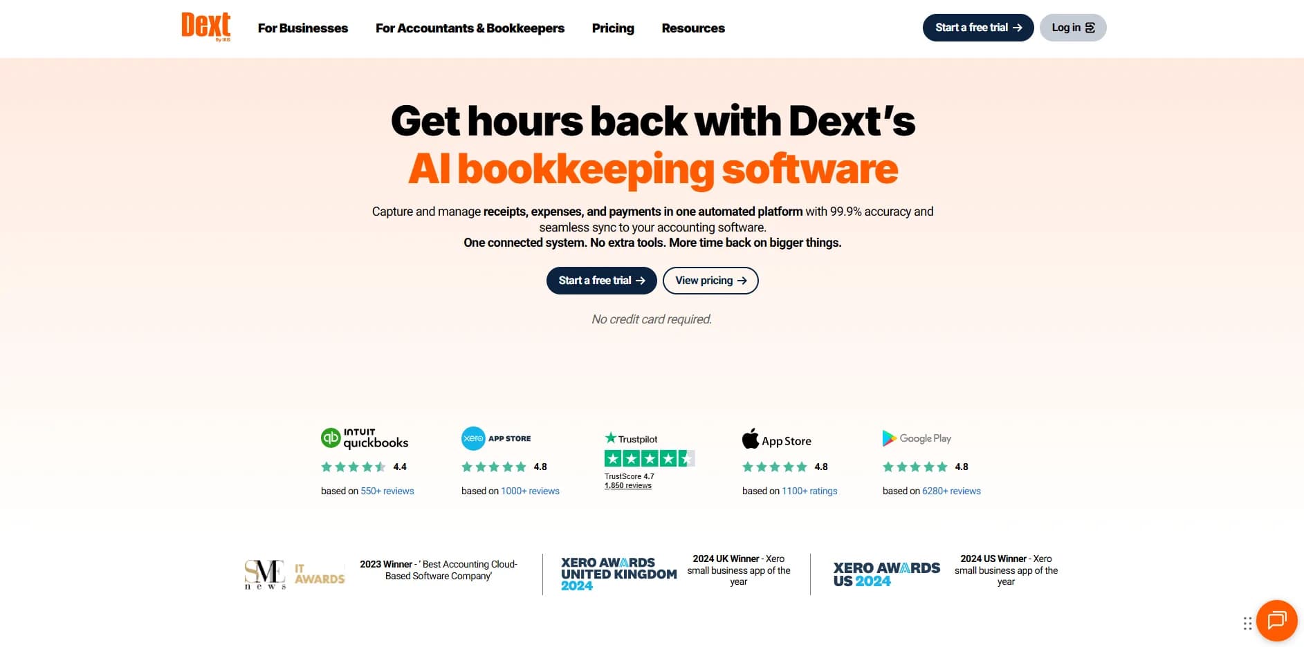 Dext (formerly Receipt Bank) product branding for invoice and receipt capture