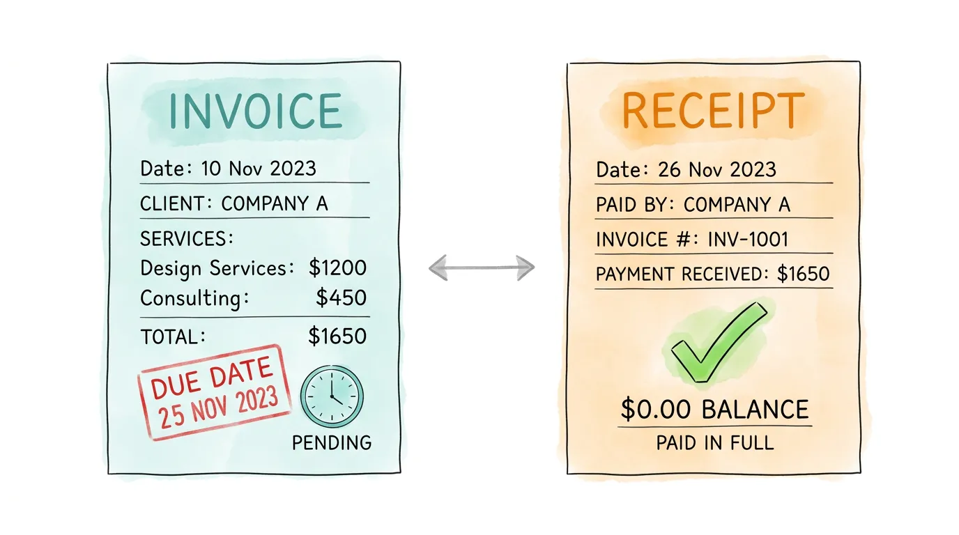 What Is The Difference Between Invoice and Receipt?