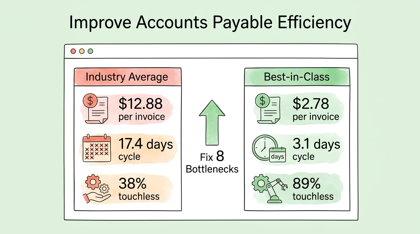 Improve Accounts Payable Efficiency: 8 Bottlenecks in Practice and How to Fix