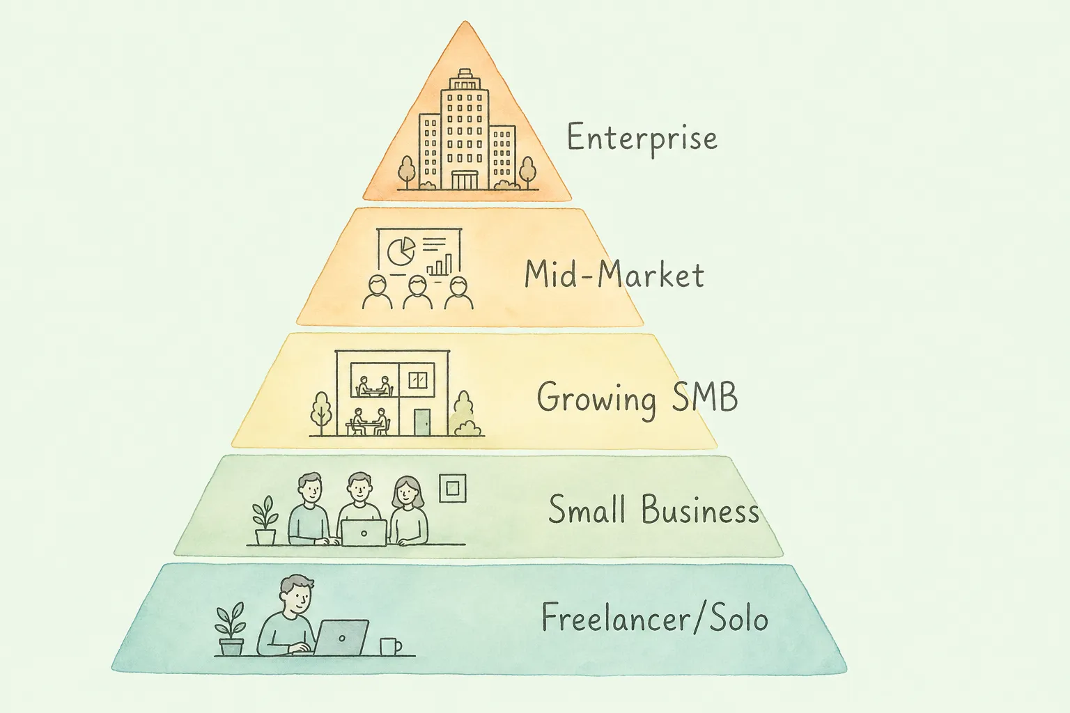 Business size segmentation guide for choosing invoice capture software.
