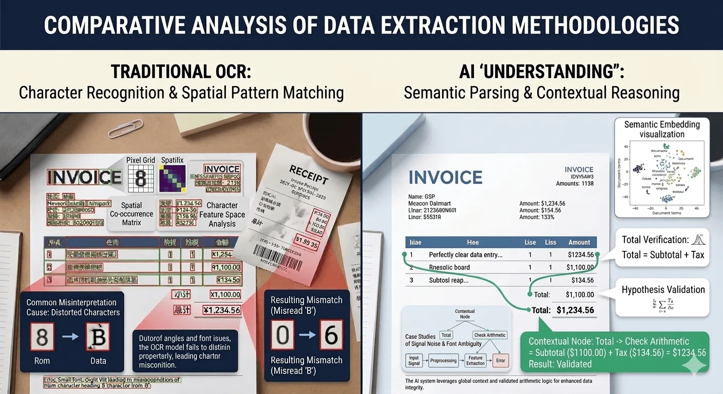 AI Invoice Extraction vs Traditional OCR Understanding