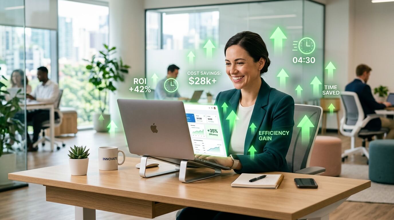 Before and after comparison of manual vs automated invoice software showing cost and time savings