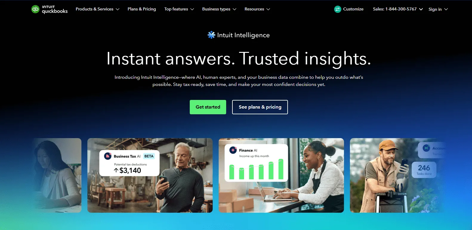 QuickBooks Online invoice tracking dashboard showing accounts receivable aging report and outstanding invoice status.