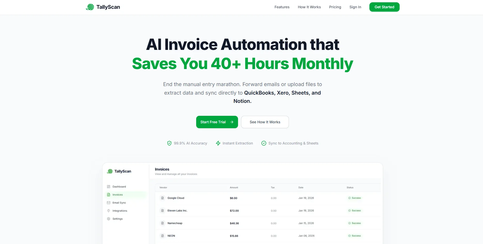 TallyScan Home Page